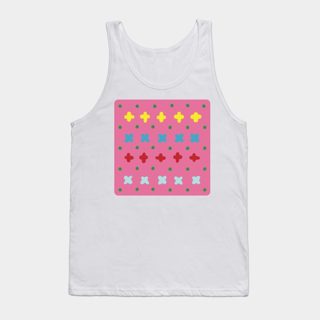 Colorful doodle crosses Tank Top by marufemia